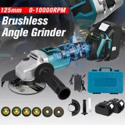Brushless Cordless Angle Grinder 125mm Cutting Polishing For Makita 18V Battery