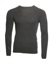 XTM Merino Wool Mens Thermal Top - Mid Grey Marle - XL