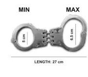 Handcuff Silver Alcyone Double Lock Speed Handcuffs Quick Lock Hinged