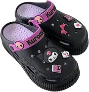 [CEINOM] Cute Cartoon Slippers Kuromi Kawaii Slippers for Women Cloud Slides indoor Outdoor Soft Comfy Anti-Slip garden Shoes