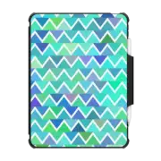 iPad Pro 12.9-inch (5th/6th gen) Impact Folio Case Colorful Turquoise Zigzag Pattern