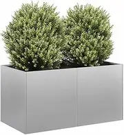 Raised Garden Bed, Elevated Planter Box Plant Container 80x40x40 cm Galvanised Steel