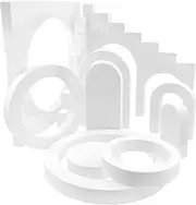 Generic 11Pcs Product Photography Photo Props, Hard Foam Geometric Shapes for Jewelry Cosmetic Flat Lay Photo Shoot (White)