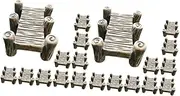 GANAZONO 2sets Mini Resin Bridge Figurine Bridge Decor for Garden Yard Balcony Bridge Shaped Garden Decor 10pcs*2