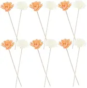 GANAZONO 12pcs Rattan Diffuser Sticks for Essential Oil Diffusers Scented Oil Sticks Replacement for Home Fragrance Long Lasting for Home Decor Office Hotel Use