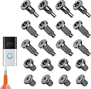20Pcs Doorbell Screws for Ring Doorbell Screws Replacement, Video Doorbell Replacement Screws, Security Screws Compatible with Video Doorbell, Video Doorbell 2/3/4/Pro 2, Battery Doorbell Plus CTYUKHS