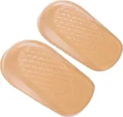FOMIYES 1 Pair Height Increase Insoles for Women Silicone Heel Lift Inserts Shock Absorption Pads Comfortable Durable Design Prevent Heel Slippage for All Shoe Styles