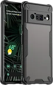 [RUNGOS] for Google Pixel 6 Pro Case Translucent Matte [Remarkable Mil-Grade Shockproof] [Slim Fit, Anti-Slip Side] [Wireless Charging] 10Ft Drop Tested Bumper Cover for Google Pixel 6 Pro Phone Case