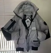 Canda Goose X-ray Chilliwack Bomber Jacket Silverbirch Grey Silver XS worth$1295