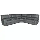 VERNON RHINO FABRIC MODULAR CORNER RECLINER SOFA SETTEE COUCH 4-SEATER JET