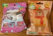 Crayola NEW Silly Scents Orange Scented Sand & Scribble Scrubbie Pets