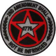 2nd Amendment Iron on Patch- 3x3 inch - P6570