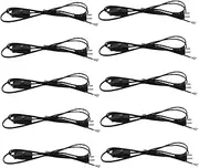 10Pcs Lamp Cord with Switch 71 Inch Long PVC Flame-Retardant Lamp Cord with Non-Slip Plug and Switch for Low-Power Lamps, with Electrical Wire