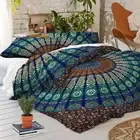 Queen Mandala Bedding Bed Cover Wall Hanging Indien Hippie Bedspread Coverlet