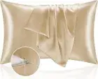 BEDELITE Satin Pillowcase Set of 2 Pack Soft Silky Champagne 20 x 30 A000589