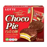 在飛比找momo購物網優惠-【LOTTE 樂天】巧克力派336g(12入)