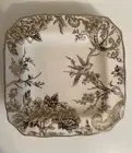 222 Fifth Adelaide Gold Dinner 11” Plate Set of 4 NEW