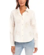 Karen Kane Petites Embroidered Shirt P/L
