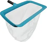 POOLWHALE Professional Pool Skimmer Net, Upgraded Extra Wide Scoop Edge, Swimming Leaf Rake with Ultra Fine Mesh Deep Nylon Net Bag - Pool Nets for Cleaning Leaves, Debris (Not Pole)