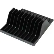 FISCHER PLASTIC 1A050BK Single CD Case Flip Tray Holds 10 CD Cases Unit Allows