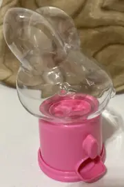 NEW Pink BUNNY Gumball Machine Table Decor Spring Easter Mini Candy Rabbit