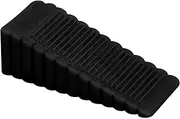 Door Stoppers - Sturdy Stackable Door Stops | Anti Slip Noise Reduction Door Stop, Anti-Collision Door Stop Wedge, Black Sturdy Door Stops for Floor, Non-Slip Stackable Doorstop for Home