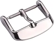 [KBCTFWP] Stainless Steel Watchband Buckle Women Men Silver Solid Metal Watch Band Clasp Strap Accessories 12 14 16 18mm