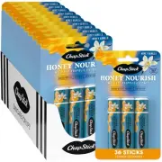ChapStick Bulk Lip Balm, Honey Vanilla 3-Packs (12 0.15 Ounce (Pack of 12)