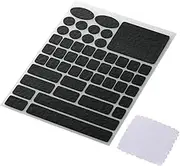 Elecom V Custom Mouse Grip Tape Gaming Mouse Gaming Keyboard Pre-Cut General Purpose Anti Slip Anti-Slip Ultra Thin Sheet 0.02 inch (0.6 mm) Black GWVG600PCBK