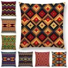 Colorful Aztec Geometric Pattern Pillow Case Tribal Prints Magic Cushion Cover