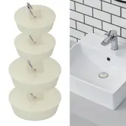 4 Drain Stopper Rubber Plug Replacement For Bathtub Kitchen Sink Bathroom Shower