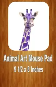 Animal Art Giraffe 9.5 x 8 Inch Computer/Gaming MOUSE PAD