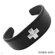 DYRBERG/KERN of DENMARK! Alban Collection Cuff Leather Bracelet 7in