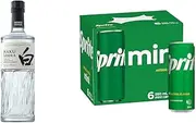Haku Vodka 700ml & Sprite Lemonade Soft Drink Mini Can Multipack 6 x 250 ml
