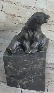 China Chinese Fengshui Bronze Animal Fu Foo Wild by Barye Polar Bear Statue Deal