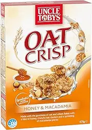 Uncle Tobys Oat Crisp Honey and Macadamia Breakfast Cereal 475 g