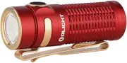 OLIGHT Baton3 Maximum 1200 Lumens IPX8 Waterproof Torch Rechargeable Compact Handheld Flashlight for Household Search, Outdoor Camping(Red)