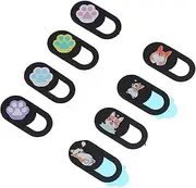 MERRYHAPY 8 PCS Webcam Cover Slider with Unique Patterns Durable for Laptop Tablet Phone Smooth Privacy Protection for Computers and Devices