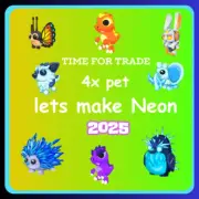 Adopt Your Pet From Me 4x petsMFR/NFR/FR Mega Neon Fly Ride Fast Delivery