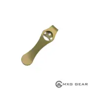 (Bronze) Titanium Low Rider Pocket Clip Made for Benchmade 710 Barrage 530 940
