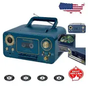 All-in-One Portable Stereo: Bluetooth CD Player, AM/FM Radio & Cassette - Blue