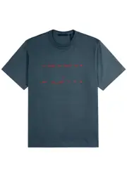 Helmut Lang Outer Space Printed Cotton T-shirt - Navy XL