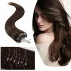 Micro Loop Human Hair Extensions Micro Ring Beads Link Indian Hair Full Head300s
