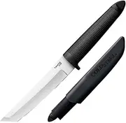 COLD STEEL Tanto Lite Durable Lightweight German 4116 Stainless Steel 6" Fixed Blade Outdoor Hunting Utility Knife, Non-Slip Kray-Ex Handle, Secure-Ex Sheath
