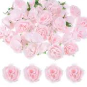 20-Pack Artificial Flower Heads, 3.15" Silk Faux Peony Fake Peonies [Pink]