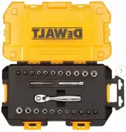 DEWALT DWMT73805 25-Piece 1/4-inch Drive SAE & Metric Ratchet & Socket Set