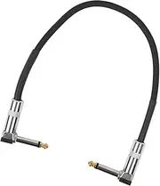 JEWEDECO Electric Guitar Cable Connection Cable for Instruments Flexible Audio Patch Cord for Pedals Versatile Use with Electric Guitars and Music Devices