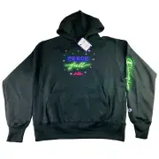 NEW Adam Fu Champion Men's Peace Reverse Weave Hoodie Sweatshirt Black • Medium