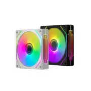 illuminair Prism 4 Pro - Infinity Mirror ARGB PC Case Cooling Fans - Black/White