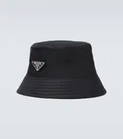 [Prada] Prada Logo tab bucket hat L black